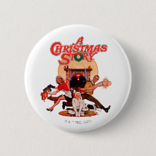 Chapa Redonda De 5 Cm Una historia de arte Poster Navidad