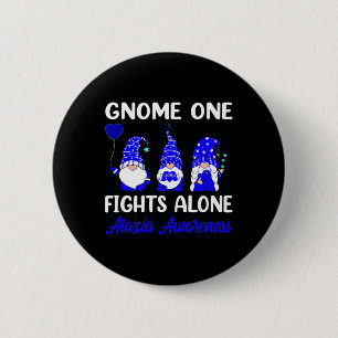 Chapa Redonda De 5 Cm Una lucha sola contra la Ataxia de la Cinta Azul