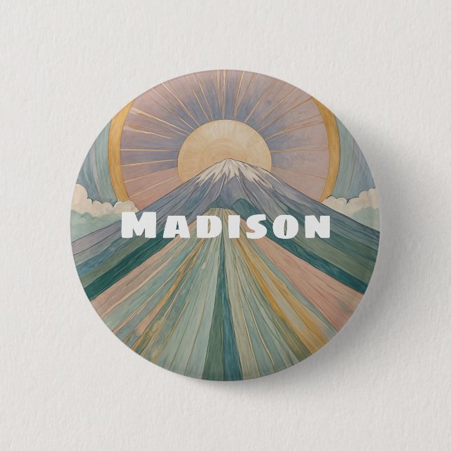 Chapa Redonda De 5 Cm Una serenata volcánica personalizada (Anverso)