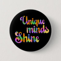 Unas mentes únicas brillan tipografía Neurodiversi