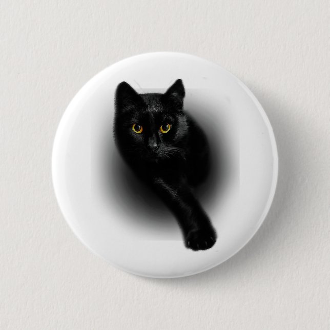 Chapa Redonda De 5 Cm Uñas para limar Black Cat (Anverso)