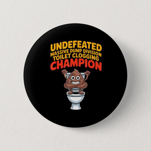 Chapa Redonda De 5 Cm Undefeated Mive Dump Di Toilet Clogging Chamon  (Anverso)