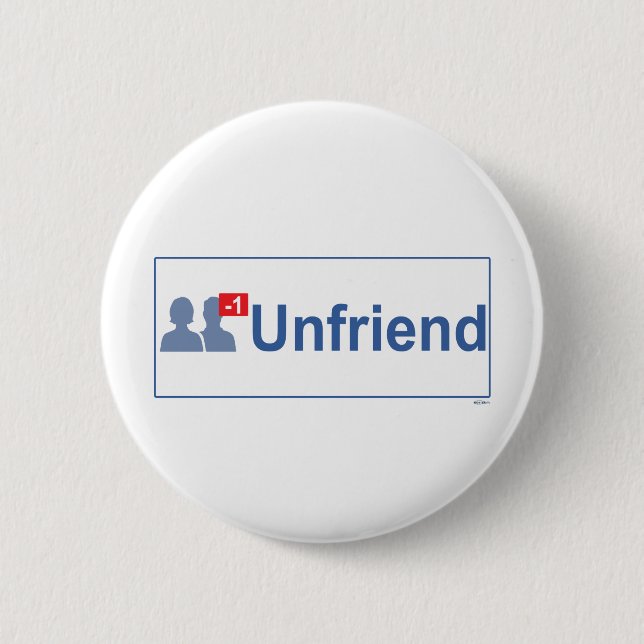 Chapa Redonda De 5 Cm UNFRIEND Facebook (Anverso)