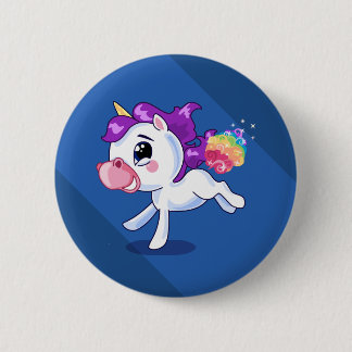 Chapa Redonda De 5 Cm Unicorn Farts