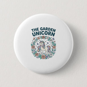 Chapa Redonda De 5 Cm Unicorn The Garden Unicorn Trendy T-Shirt Design_1