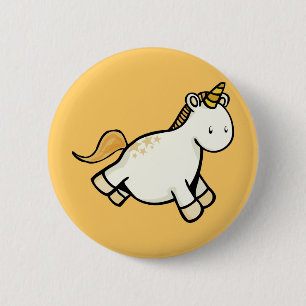 Chapa Redonda De 5 Cm Unicornio