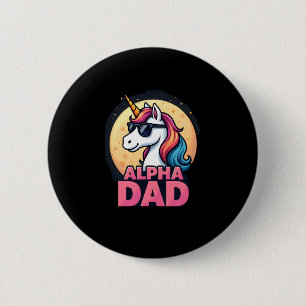 Chapa Redonda De 5 Cm Unicornio Divertido Papá Laufey Hombres Día del Pa