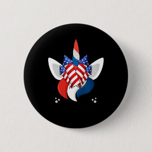 Chapa Redonda De 5 Cm Unicornio Enfrenta A Niños Chicas De Julio