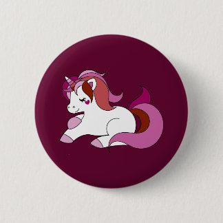 Chapa Redonda De 5 Cm Unicornio lesbiano