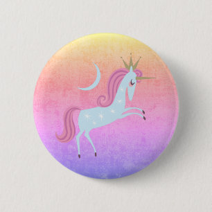 Chapa Redonda De 5 Cm unicornio mágico