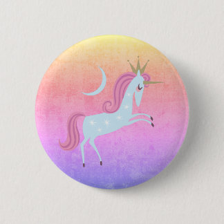 Chapa Redonda De 5 Cm unicornio mágico