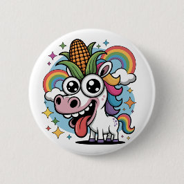 Chapa Redonda De 5 Cm Unicornio único