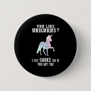 Chapa Redonda De 5 Cm Unicornios Fuman Em Si Me Consigue Bbq Pitmaster
