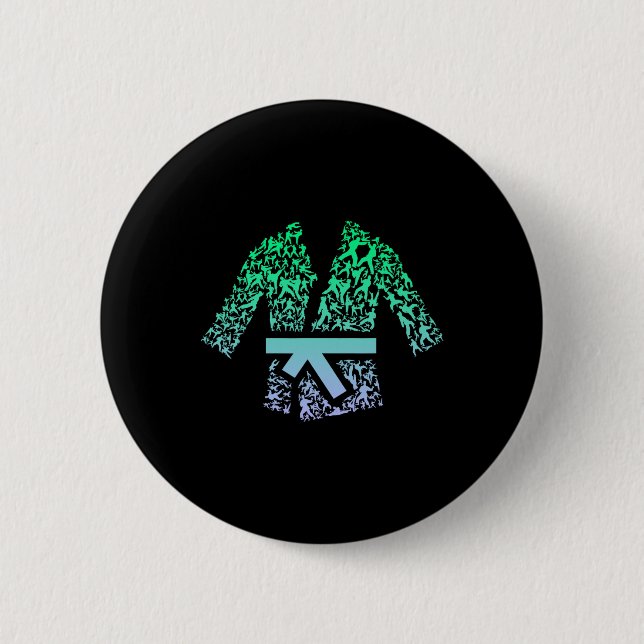 Chapa Redonda De 5 Cm Uniforme De Artes Marciales Para El Combatiente De (Anverso)