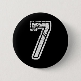 Chapa Redonda De 5 Cm uniformes de equipo número 7 siete deportes escola