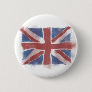 Chapa Redonda De 5 Cm Union Jack