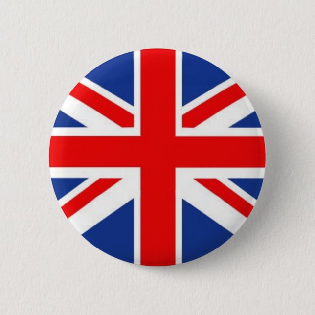 Chapa Redonda De 5 Cm Union Jack (Anverso)