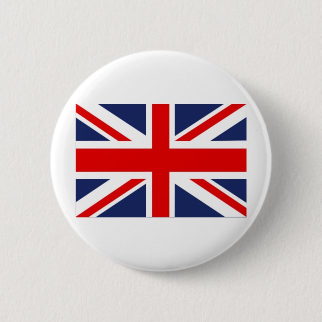 Chapa Redonda De 5 Cm Union Jack Flag-Reino Unido (Anverso)