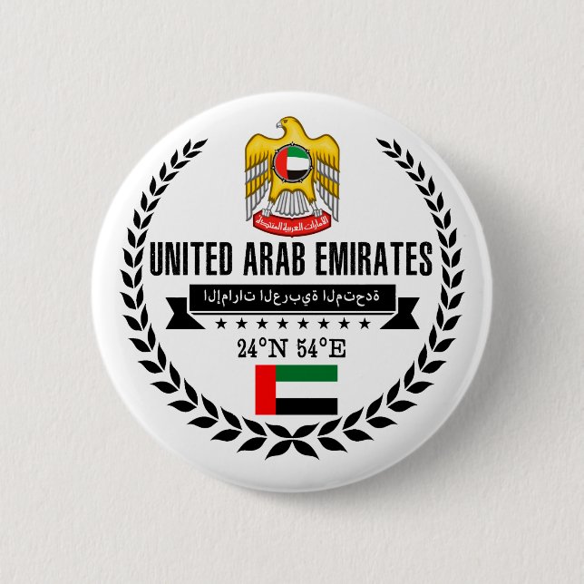 Chapa Redonda De 5 Cm United Arab Emirates (Anverso)