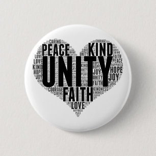 Chapa Redonda De 5 Cm Unity Wordcloud Be Kind Stop Bulling Naranja Unity