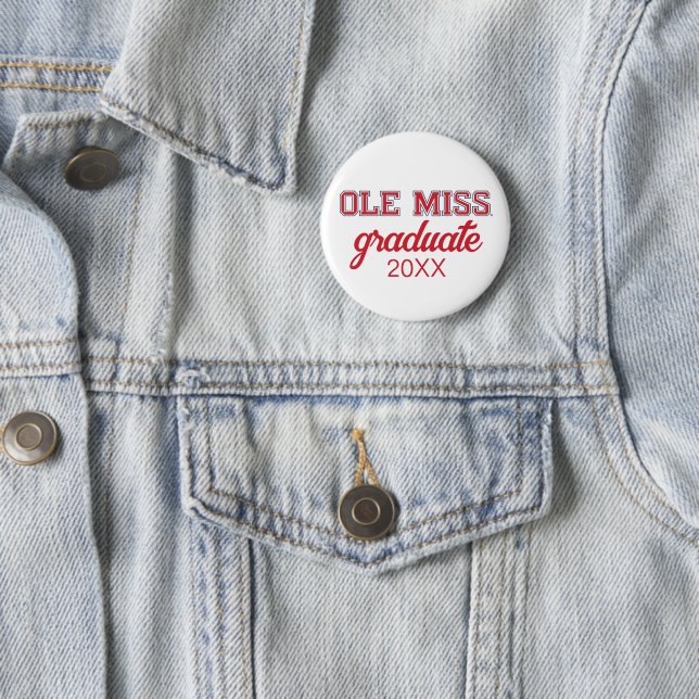 Chapa Redonda De 5 Cm Universidad de Misisipi | Ole Miss Wordmark (In situ)