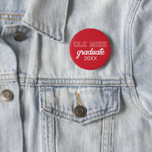 Chapa Redonda De 5 Cm Universidad de Misisipi Ole Miss Wordmark