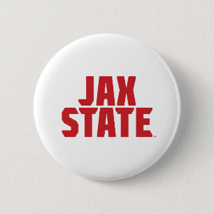 Chapa Redonda De 5 Cm Universidad Estatal de Jacksonville JAX STATE Rojo