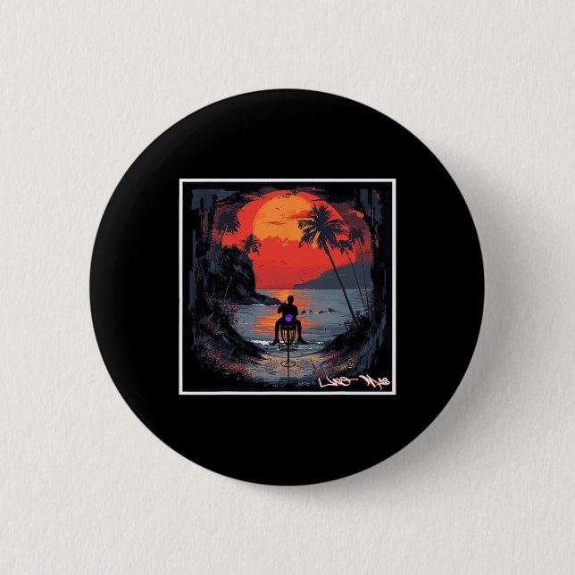 Chapa Redonda De 5 Cm Uno Mas - Disc Golf  (Anverso)