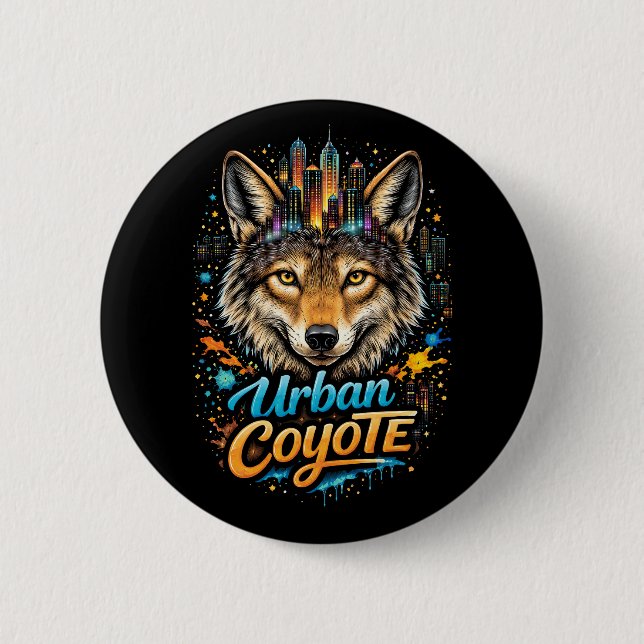 Chapa Redonda De 5 Cm Urban Coyote (Anverso)