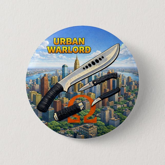Chapa Redonda De 5 Cm Urban Warlord Button (Anverso)