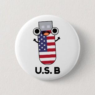Chapa Redonda De 5 Cm US B graciosa US Pun