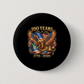 Chapa Redonda De 5 Cm Usa pride eagle 250 years 1776-2026 4th july