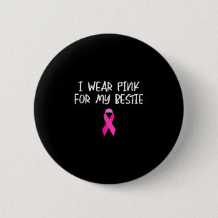 Chapa Redonda De 5 Cm Usa rosa para la conciencia del cáncer de mama de