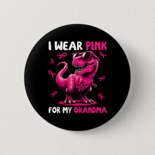 Chapa Redonda De 5 Cm Usa Rosa Para Mi Abuela T-rex Dinosaur