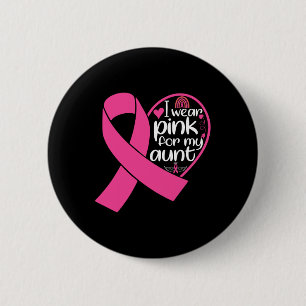 Chapa Redonda De 5 Cm Usa Rosa Para Mi Tía Apoyo A La Awaren Por El Cánc