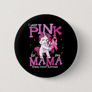 Chapa Redonda De 5 Cm Usa Rosa Para Mis Awarenes Contra El Cáncer De Mam