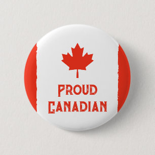Chapa Redonda De 5 Cm Usa tu orgullo: Bandera clásica de Canadá