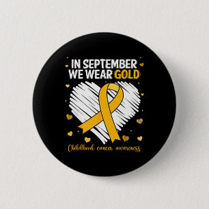 Chapa Redonda De 5 Cm Usamos Cáncer Infantil Gold Awareness Gold Ribbo