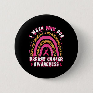 Chapa Redonda De 5 Cm Usar Rosa Para Concienciar Sobre El Cáncer De Mama