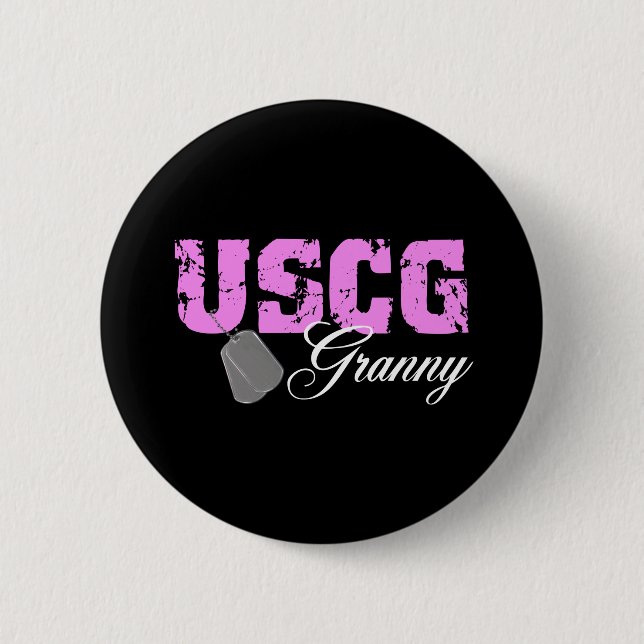 Chapa Redonda De 5 Cm uscg99granny2blk (Anverso)