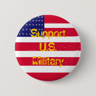 Chapa Redonda De 5 Cm usflag, SupportU.S.Military