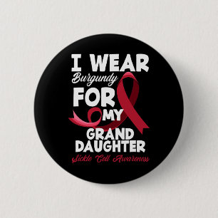 Chapa Redonda De 5 Cm Uso Borgoña Para Mi Nieta Célula A