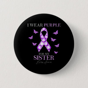Chapa Redonda De 5 Cm Uso Morado Para Mi Hermana Epilepsia Awareness Mon