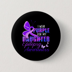 Chapa Redonda De 5 Cm Uso morado para mi hija - Epilepsia Awareness