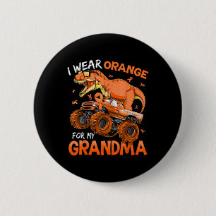 Chapa Redonda De 5 Cm Uso Naranja Para Mi Abuela De Esclerosis Múltiple 