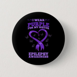 Chapa Redonda De 5 Cm Uso Púrpura Para Mi Hermana Epilepsia Awareness 1
