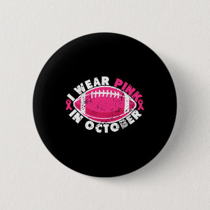 Chapa Redonda De 5 Cm Uso Rosa En Octubre Fútbol Conciencia Del Cáncer D