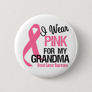 Chapa Redonda De 5 Cm Uso Rosa Para Mi Abuela