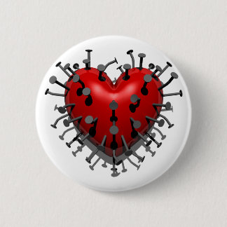 Chapa Redonda De 5 Cm Usted puso clavos en mi corazón