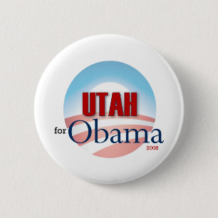 Chapa Redonda De 5 Cm UTAH para Obama